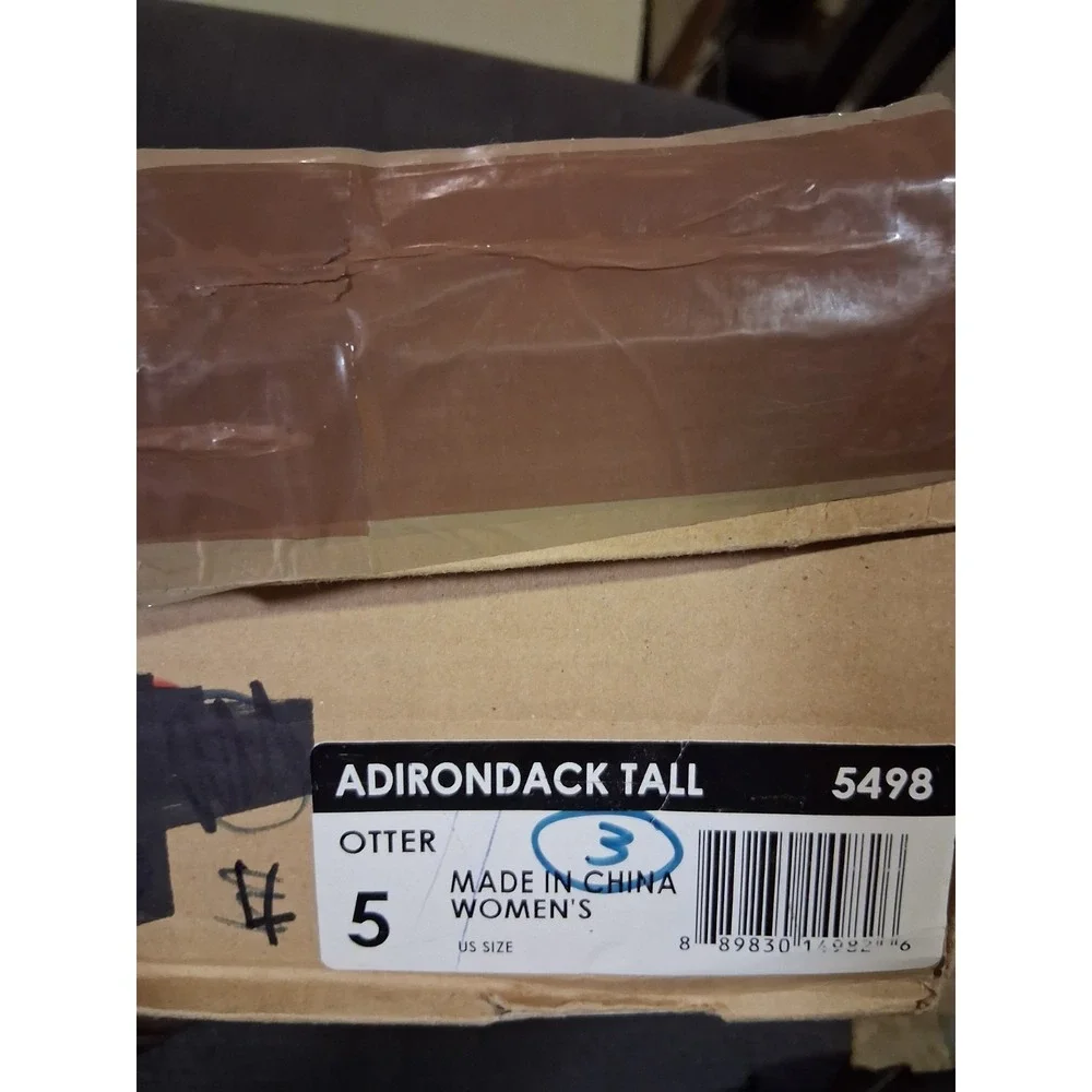 UGG Adirondack Tall III‎ Chestnut Leather Fur Boots Womens Size 5 -NIB-